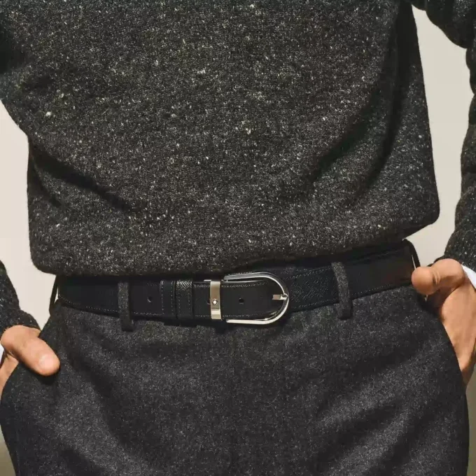 Ceinture réversible Horseshoe 30 mm en cuir Sartorial Ceinture réversible Horseshoe 30 mm en cuir Sartorial