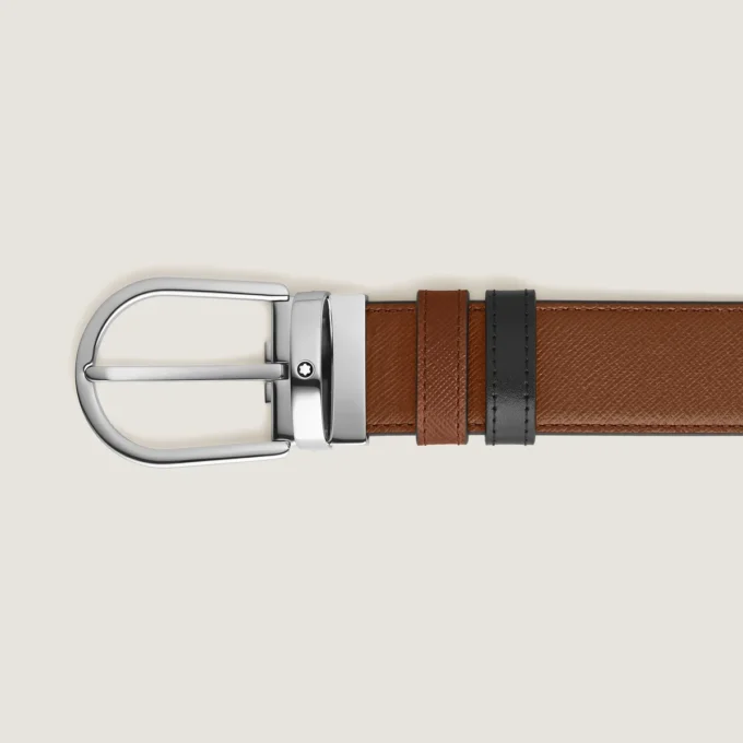 Ceinture réversible Horseshoe 35 mm en cuir Sartorial Ceinture réversible Horseshoe 35 mm en cuir Sartorial