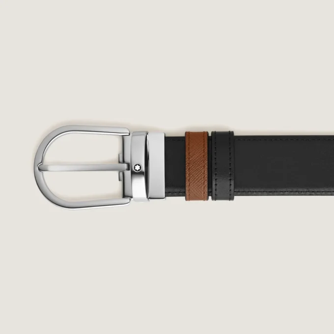 Ceinture réversible Horseshoe 35 mm en cuir Sartorial Ceinture réversible Horseshoe 35 mm en cuir Sartorial