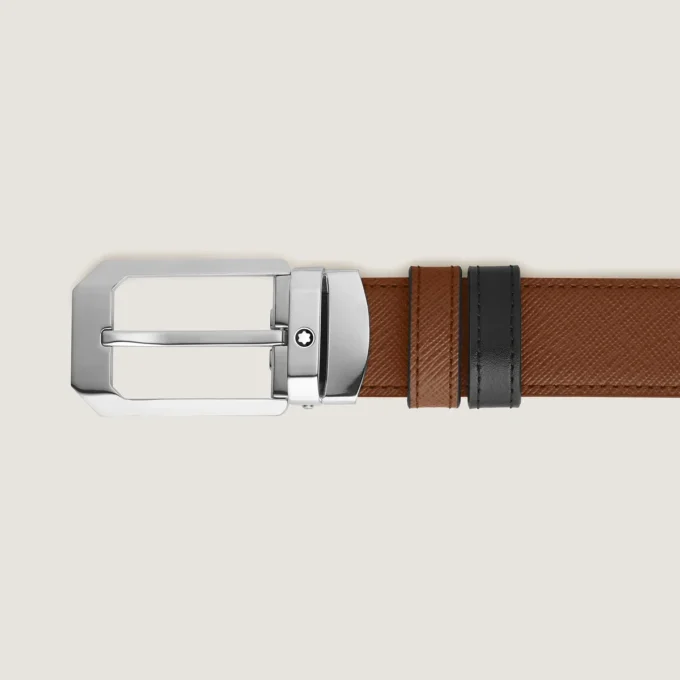 Ceinture réversible rectangulaire 30 mm en cuir Sartorial Ceinture réversible rectangulaire 30 mm en cuir Sartorial