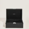 Coffret collector pour instruments d&rsquo;écriture en cuir noir