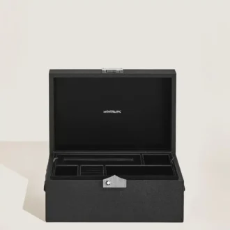 Coffret collector pour instruments d&rsquo;écriture en cuir noir