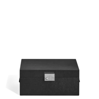 Coffret de collection pour montres en cuir noir