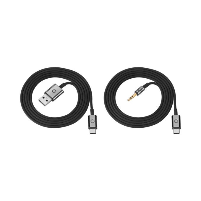 Jeu de câbles noir pour casque Montblanc MB 01