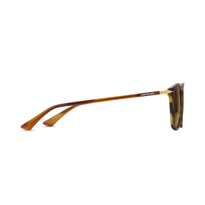 Lunettes de soleil carrées avec monture en acétate de couleur marron Lunettes de soleil carrées avec monture en acétate de couleur marron