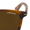 Lunettes de soleil carrées avec monture en acétate de couleur marron Lunettes de soleil carrées avec monture en acétate de couleur marron