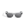 Lunettes de soleil carrées avec monture en acétate gris