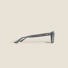 Lunettes de soleil carrées avec monture en acétate gris