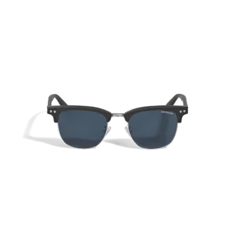 Lunettes de soleil carrées avec monture en acétate noir