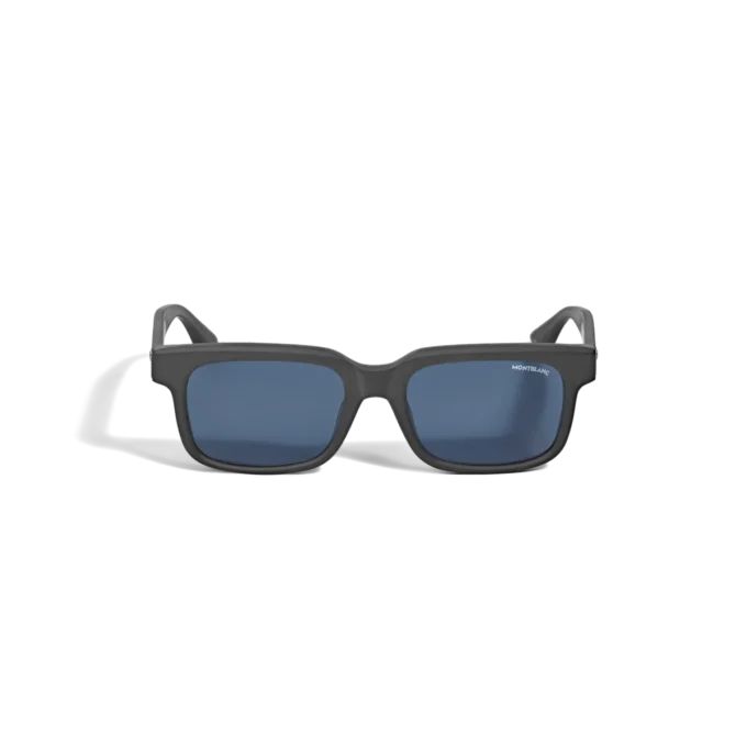 Lunettes de soleil carrées avec monture en acétate noir Lunettes de soleil carrées avec monture en acétate noir
