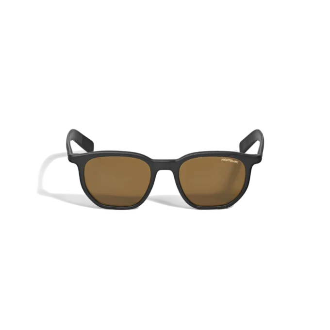 Lunettes de soleil carrées avec monture en acétate noir Lunettes de soleil carrées avec monture en acétate noir