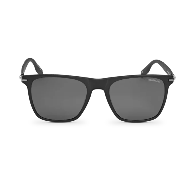 Lunettes de soleil carrées avec monture en acétate noir Lunettes de soleil carrées avec monture en acétate noir