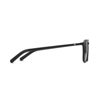 Lunettes de soleil carrées avec monture en acétate noir