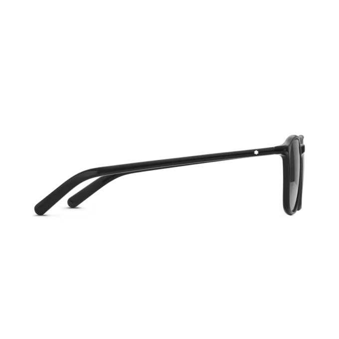 Lunettes de soleil carrées avec monture en acétate noir