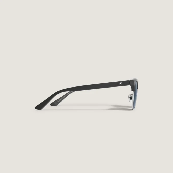 Lunettes de soleil carrées avec monture en acétate noir Lunettes de soleil carrées avec monture en acétate noir