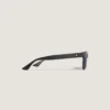 Lunettes de soleil carrées avec monture en acétate noir Lunettes de soleil carrées avec monture en acétate noir