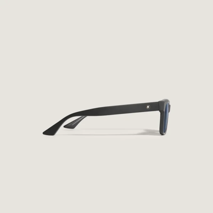 Lunettes de soleil carrées avec monture en acétate noir Lunettes de soleil carrées avec monture en acétate noir