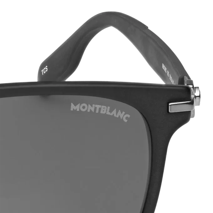 Lunettes de soleil carrées avec monture en acétate noir Lunettes de soleil carrées avec monture en acétate noir
