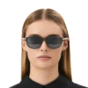 Lunettes de soleil carrées avec monture en acétate noir Lunettes de soleil carrées avec monture en acétate noir