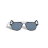 Lunettes de soleil carrées avec monture en métal noir Lunettes de soleil carrées avec monture en métal noir