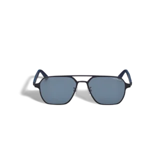 Lunettes de soleil carrées avec monture en métal noir