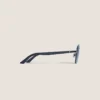 Lunettes de soleil carrées avec monture en métal noir Lunettes de soleil carrées avec monture en métal noir