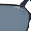 Lunettes de soleil carrées avec monture en métal noir Lunettes de soleil carrées avec monture en métal noir