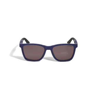 Lunettes de soleil carrées avec monture injectée de couleur bleue