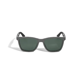 Lunettes de soleil carrées avec monture injectée de couleur grise