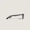 Lunettes de soleil carrées avec monture injectée de couleur grise