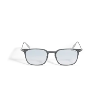 Lunettes de soleil carrées avec monture injectée grise