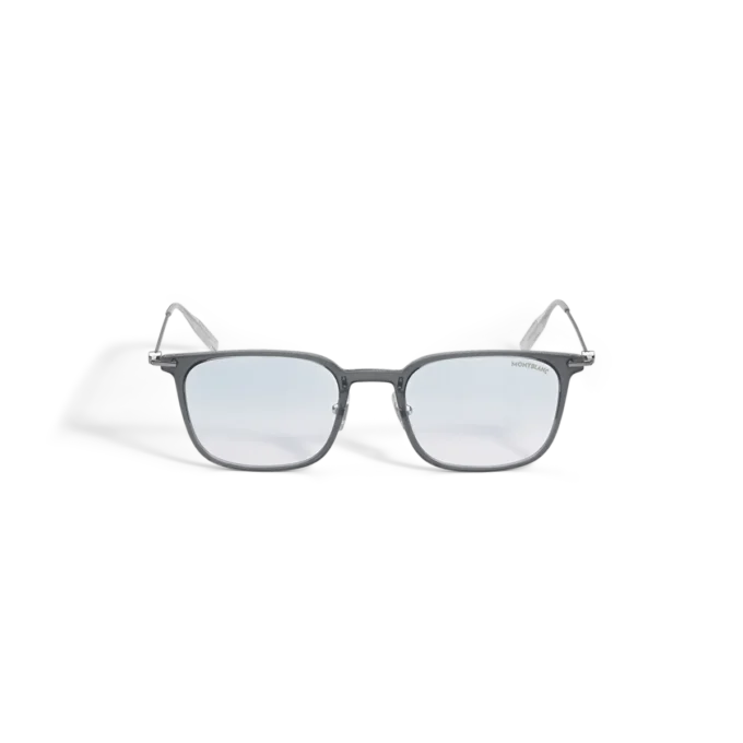 Lunettes de soleil carrées avec monture injectée grise