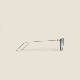 Lunettes de soleil carrées avec monture injectée grise