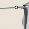 Lunettes de soleil carrées avec monture injectée grise