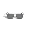Lunettes de soleil carrées avec monture métallique argentée Lunettes de soleil carrées avec monture métallique argentée