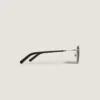 Lunettes de soleil carrées avec monture métallique argentée Lunettes de soleil carrées avec monture métallique argentée