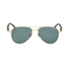 Lunettes de soleil carrées avec monture métallique dorée Lunettes de soleil carrées avec monture métallique dorée
