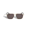 Lunettes de soleil carrées avec monture métallique dorée Lunettes de soleil carrées avec monture métallique dorée