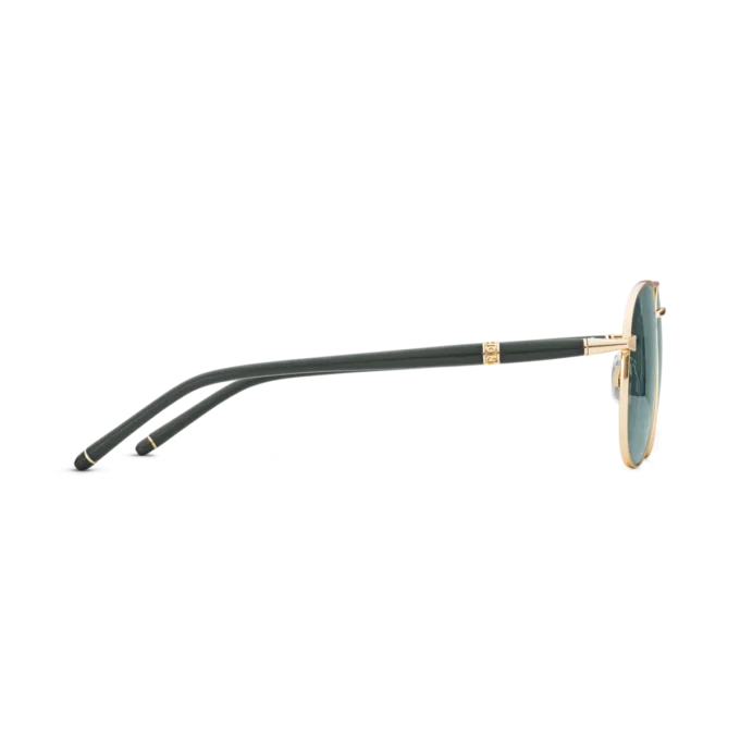 Lunettes de soleil carrées avec monture métallique dorée Lunettes de soleil carrées avec monture métallique dorée