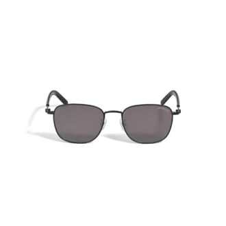 Lunettes de soleil carrées avec monture métallique noire