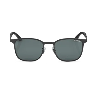 Lunettes de soleil carrées avec monture métallique noire