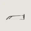 Lunettes de soleil carrées avec monture métallique noire Lunettes de soleil carrées avec monture métallique noire