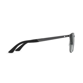 Lunettes de soleil carrées avec monture métallique noire