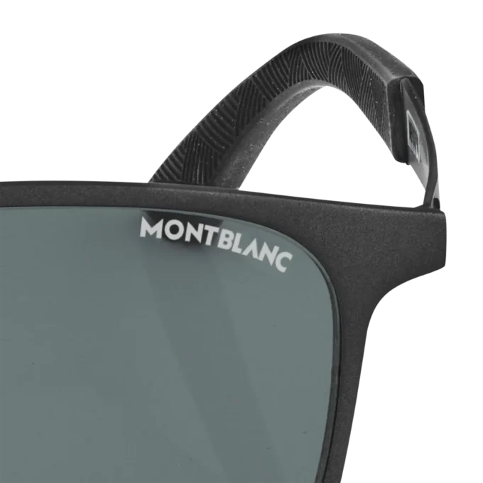 Lunettes de soleil carrées avec monture métallique noire Lunettes de soleil carrées avec monture métallique noire