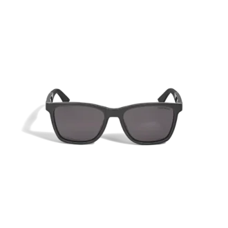 Lunettes de soleil carrées à monture noire injectée
