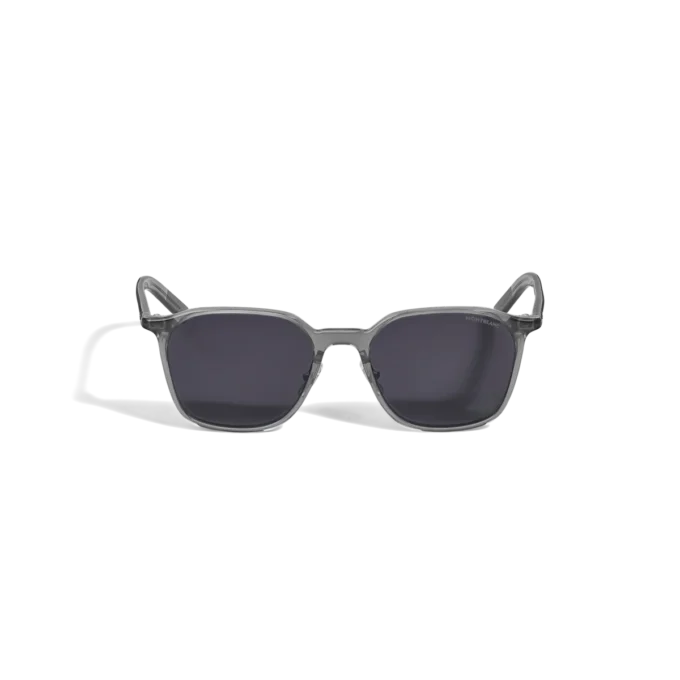 Lunettes de soleil ovales à monture en acétate grise Lunettes de soleil ovales à monture en acétate grise