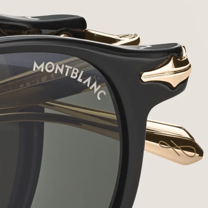Lunettes de soleil ovales pliables avec monture injectée de couleur noire Lunettes de soleil ovales pliables avec monture injectée de couleur noire