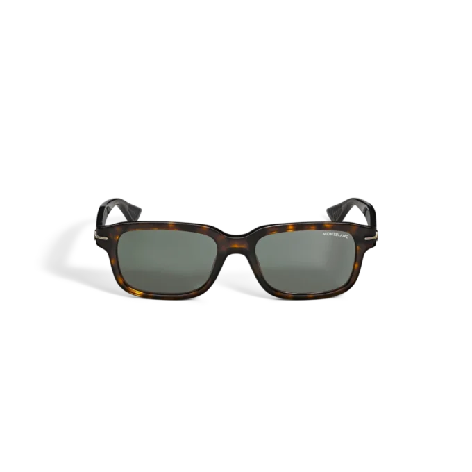 Lunettes de soleil rectangulaires avec monture en acétate couleur Havane Lunettes de soleil rectangulaires avec monture en acétate couleur Havane
