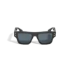 Lunettes de soleil rectangulaires avec monture en acétate de couleur noire Lunettes de soleil rectangulaires avec monture en acétate de couleur noire