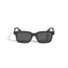 Lunettes de soleil rectangulaires avec monture en acétate de couleur noire Lunettes de soleil rectangulaires avec monture en acétate de couleur noire